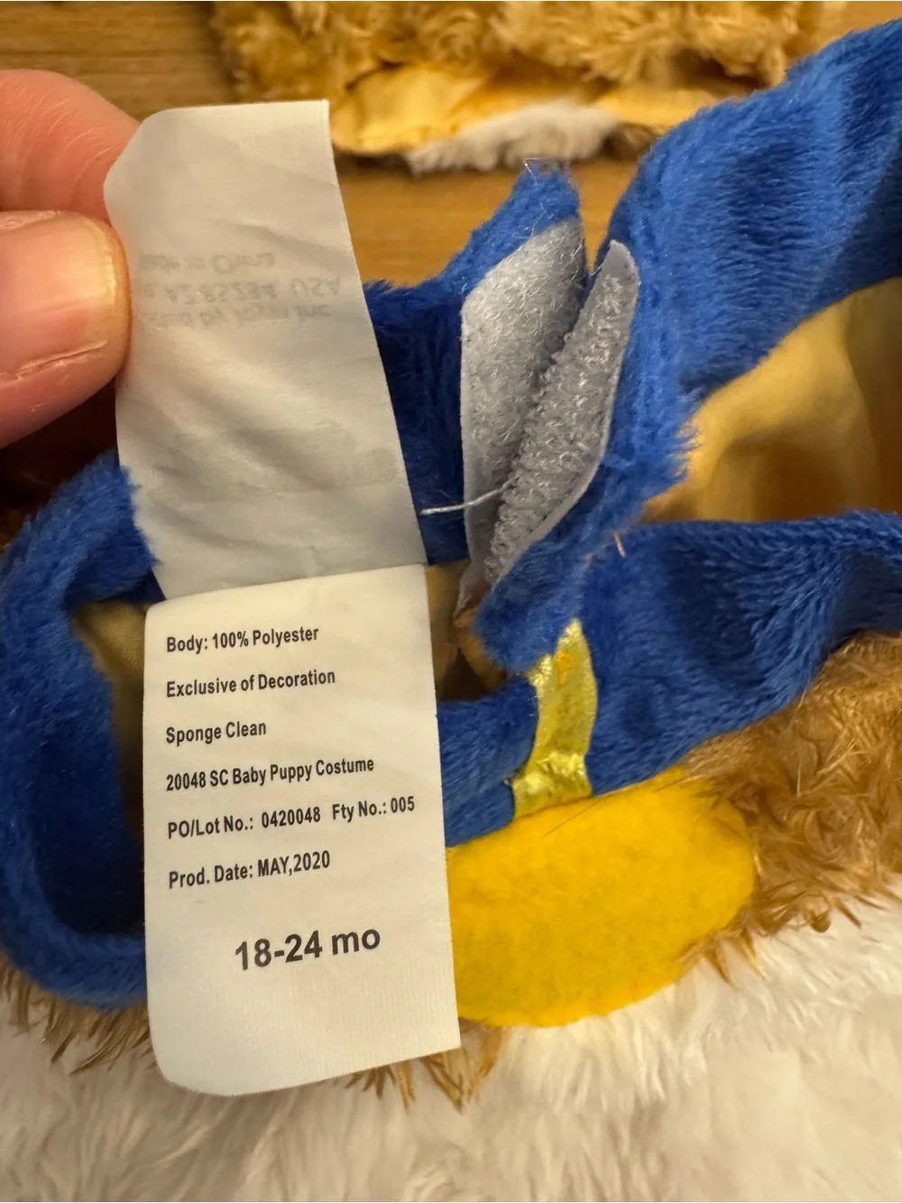 Plush Puppy Dress-Up Costume 24months